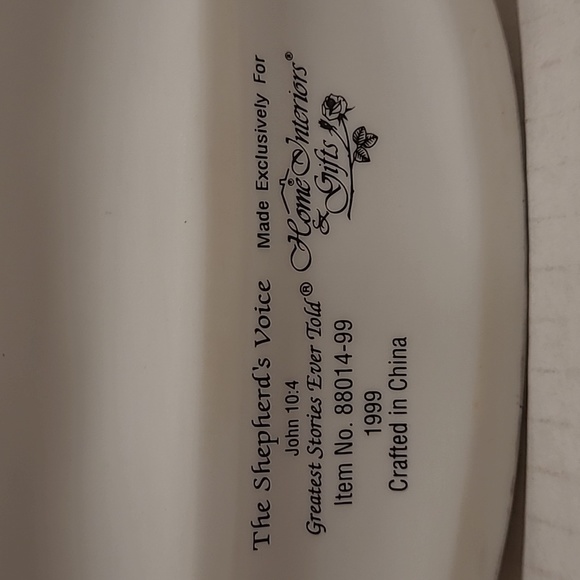 NWOT Vintage Home Interior The Shepherds Voice Figurine In Original Box - Picture 9 of 17